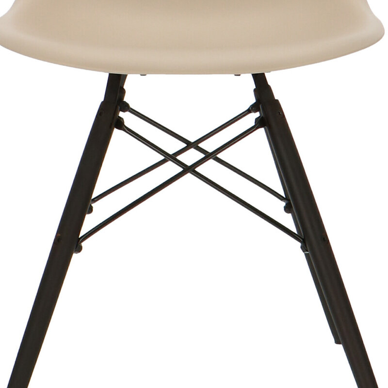 POPfurniture POP Stuhl DSW dunkles Untergestell Greige