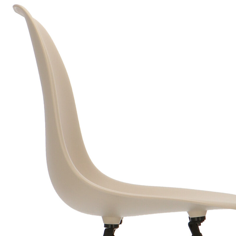 POPfurniture POP Stuhl DSW dunkles Untergestell Greige