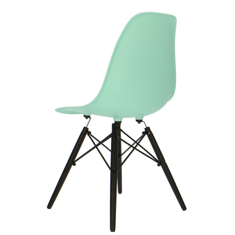 POP Stol DSW Mørkt Chassis Mint Grøn POPfurniture POP Stol DSW Mørkt Chassis Mint Grøn