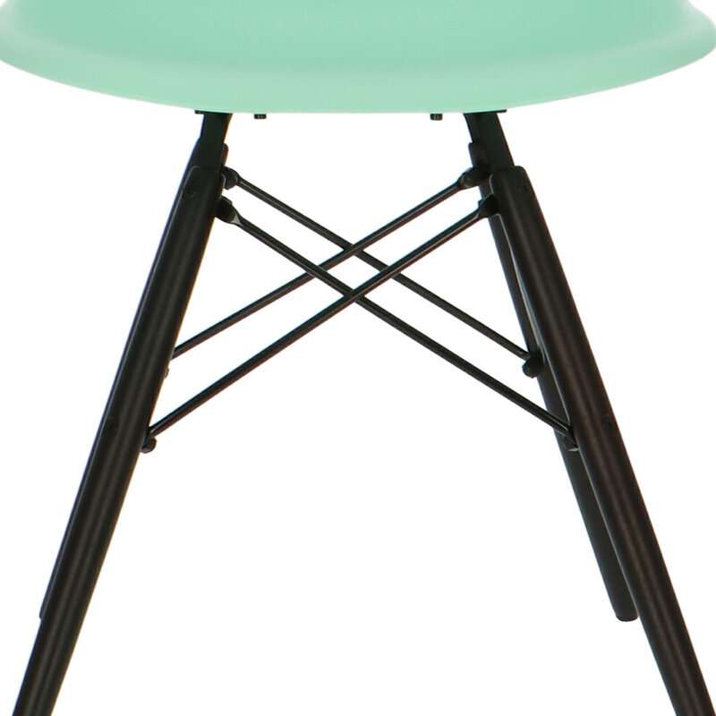 POPfurniture POP Chair DSW Dark Base Mint Green