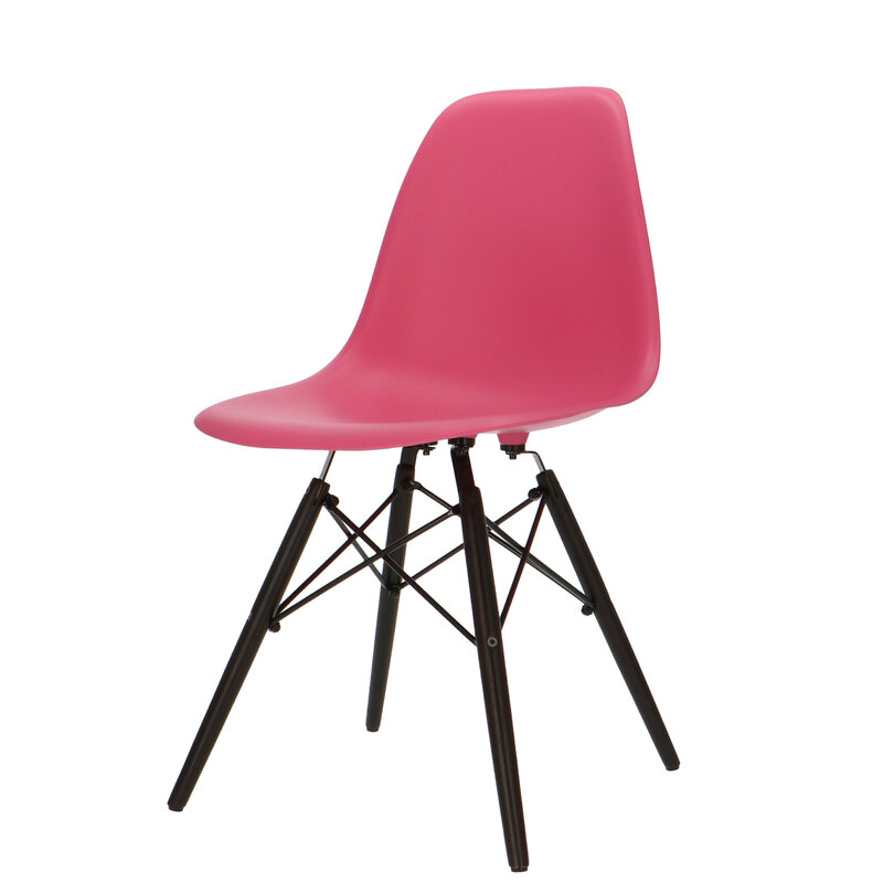POPfurniture POP Stuhl DSW dunkles Untergestell Rosa