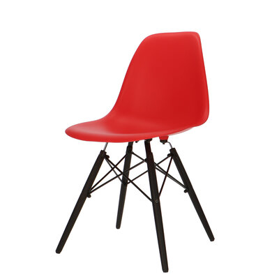 Chaise POP DSW Base Sombre Rouge