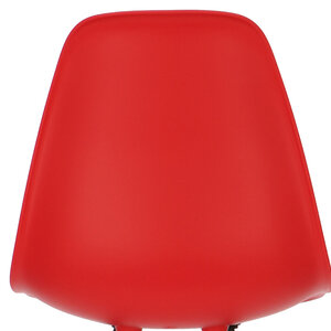 POPfurniture POP Chair DSW Dark Base Red