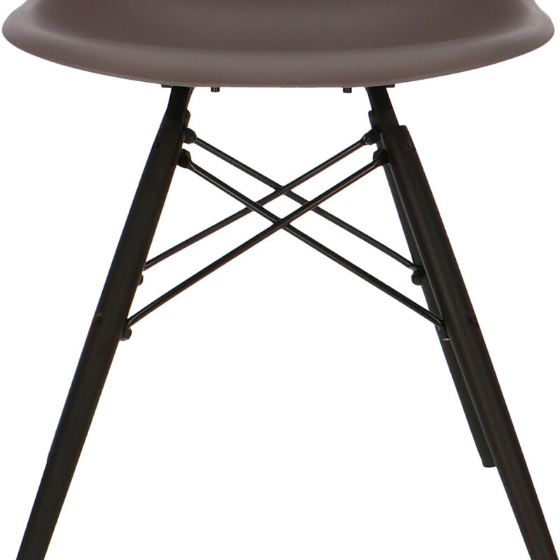 POPfurniture POP Stuhl DSW dunkles Untergestell Taupe