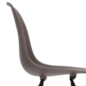 POPfurniture Chaise POP DSW Base Sombre Taupe