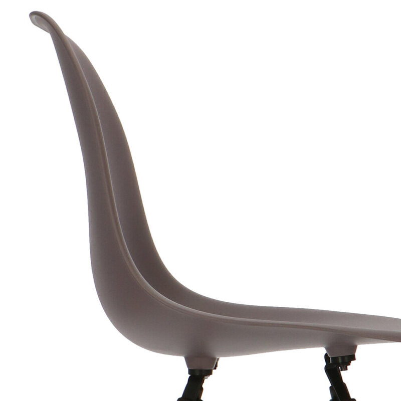 POPfurniture Chaise POP DSW Base Sombre Taupe