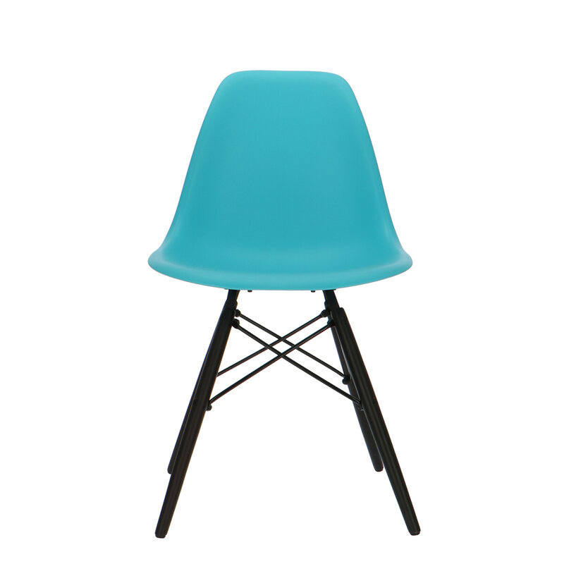 POPfurniture Chaise POP DSW Base Sombre Turquoise