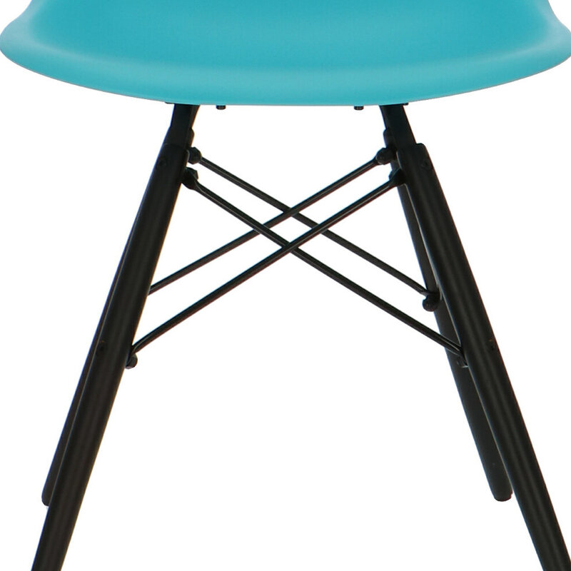 POPfurniture POP Chair DSW Dark Base Turquoise