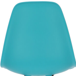 POPfurniture Chaise POP DSW Base Sombre Turquoise
