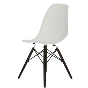 POPfurniture Chaise POP DSW Base Sombre Blanc