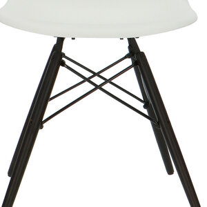 POPfurniture POP Chair DSW Dark Base White