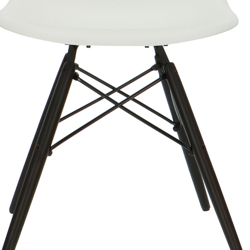 POPfurniture Chaise POP DSW Base Sombre Blanc