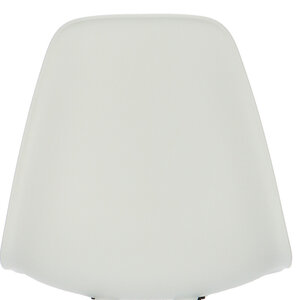 POPfurniture Chaise POP DSW Base Sombre Blanc