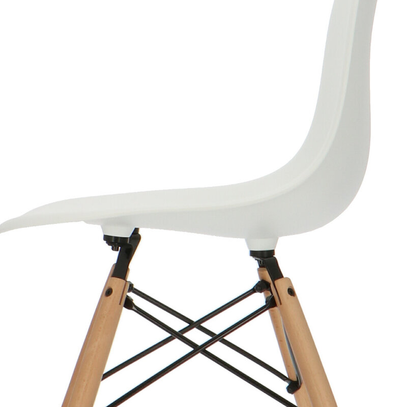 POPfurniture Chaise POP DSW Blanc
