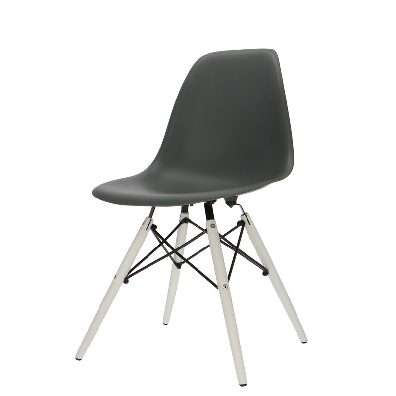 POP Chair DSW White Base Anthracite POPfurniture POP Chair DSW White Base Anthracite