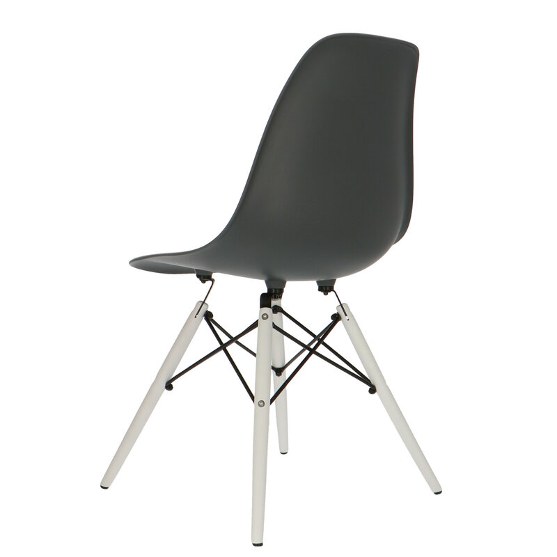 POPfurniture POP Stuhl DSW Weißes Untergestell Anthrazit