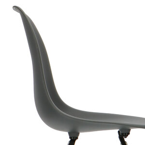 POP Chair DSW White Base Anthracite POPfurniture POP Chair DSW White Base Anthracite