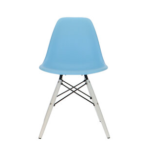 POPfurniture POP Stuhl DSW Weißes Untergestell Blau