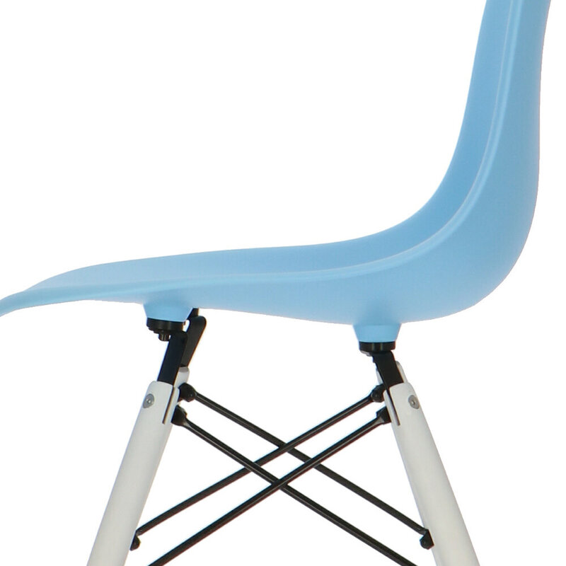 POP Stol DSW Vit Bas Baby Blå POPfurniture POP Stol DSW Vit Bas Baby Blå