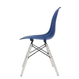 POPfurniture POP Stol DSW Hvid Chassis Mørkeblå