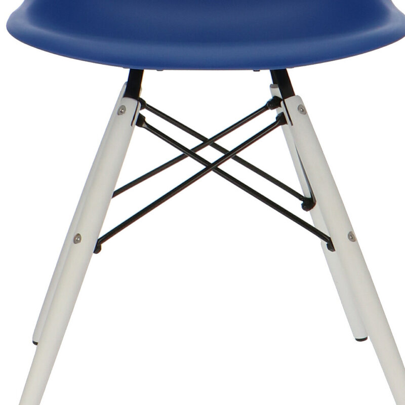 POP Chair DSW White Base Dark Blue POPfurniture POP Chair DSW White Base Dark Blue