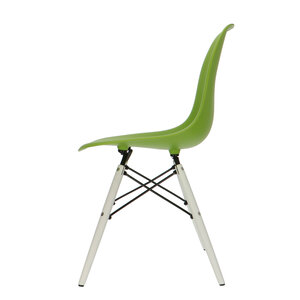 POPfurniture Chaise POP DSW Pieds Blancs Vert