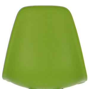 POPfurniture Chaise POP DSW Pieds Blancs Vert