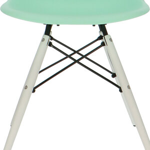 POPfurniture POP Chair DSW White Base Mint Green