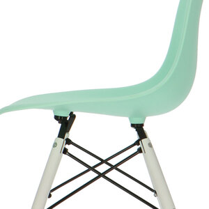 POPfurniture POP Chair DSW White Base Mint Green