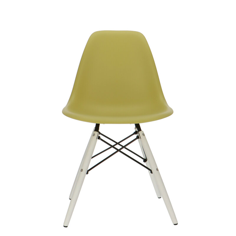 POPfurniture POP Stol DSW Hvid Chassis Olivengrøn