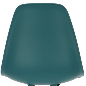 POPfurniture POP Stol DSW Hvid Chassis Benzinblå