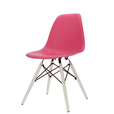POPfurniture POP Chair DSW White Base Pink POP Chair DSW White Base Pink