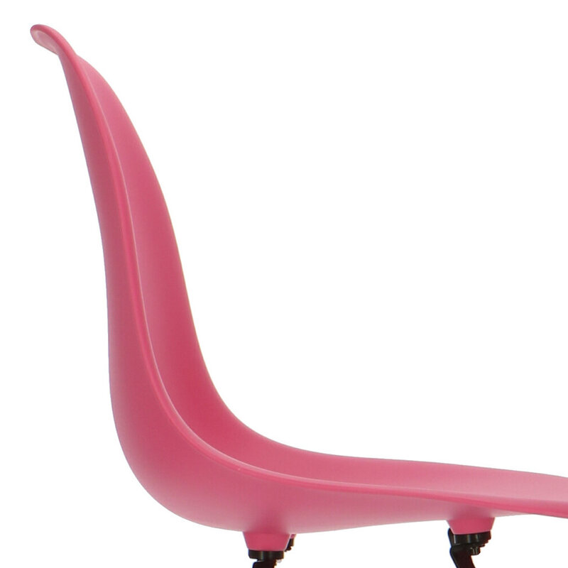 POPfurniture POP Stuhl DSW Weißes Untergestell Rosa