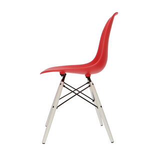 POP Stol DSW Vit Bas Röd POPfurniture POP Stol DSW Vit Bas Röd