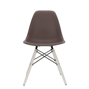 POPfurniture POP Stuhl DSW Weißes Untergestell Taupe