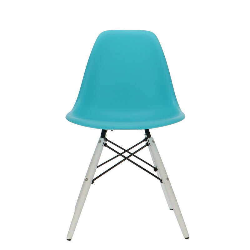 Chaise POP DSW Pieds Blancs Turquoise POPfurniture Chaise POP DSW Pieds Blancs Turquoise