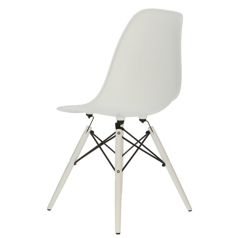 POPfurniture POP Stuhl DSW Weißes Untergestell Weiß