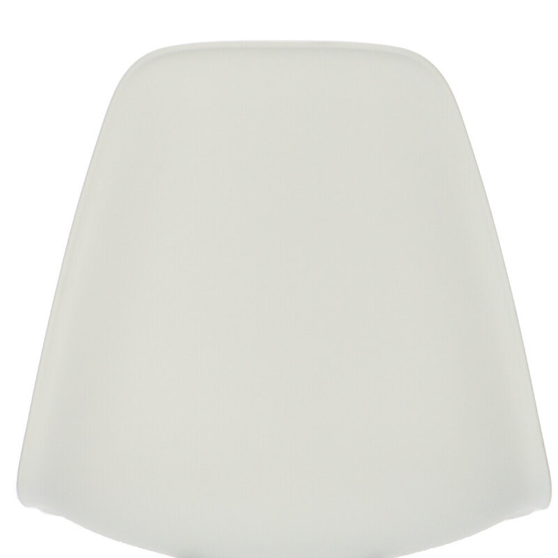 POPfurniture Chaise POP DSW Pieds Blancs Blanc