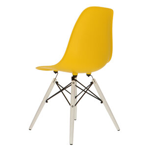 POP Chair DSW White Base Yellow POPfurniture POP Chair DSW White Base Yellow