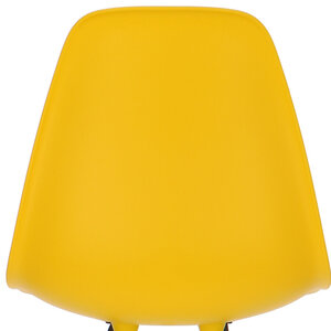POPfurniture POP Stuhl DSW Weißes Untergestell Gelb