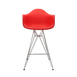POPfurniture POP DAR Bar Stool Red