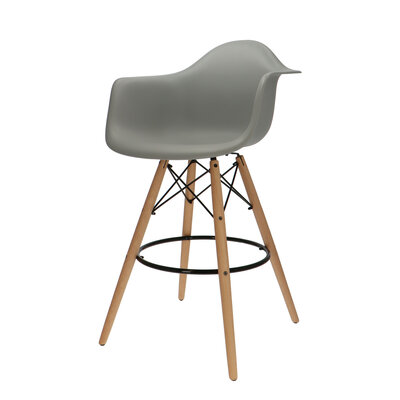 POPfurniture POP DAW Barstol Grå POP DAW Barstol Grå