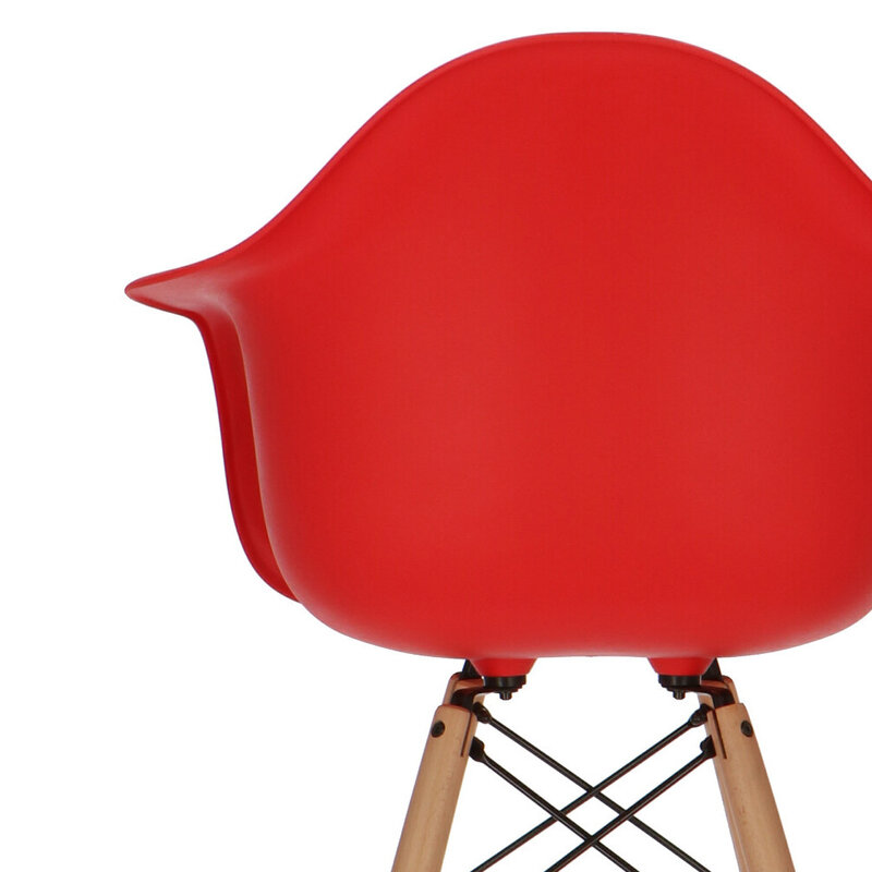 POPfurniture POP DAW Bar Stool Red
