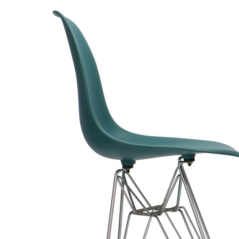 POPfurniture POP DSR Tabouret De Bar Bleu Petrole