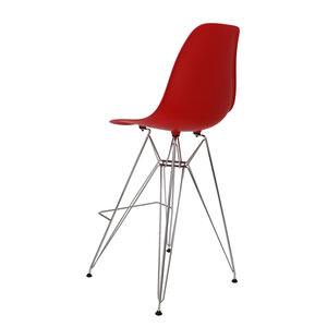 POPfurniture POP DSR Bar Stool Red