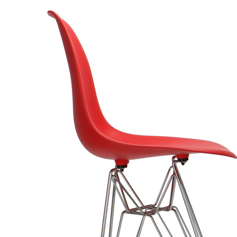 POPfurniture POP DSR Bar Stool Red