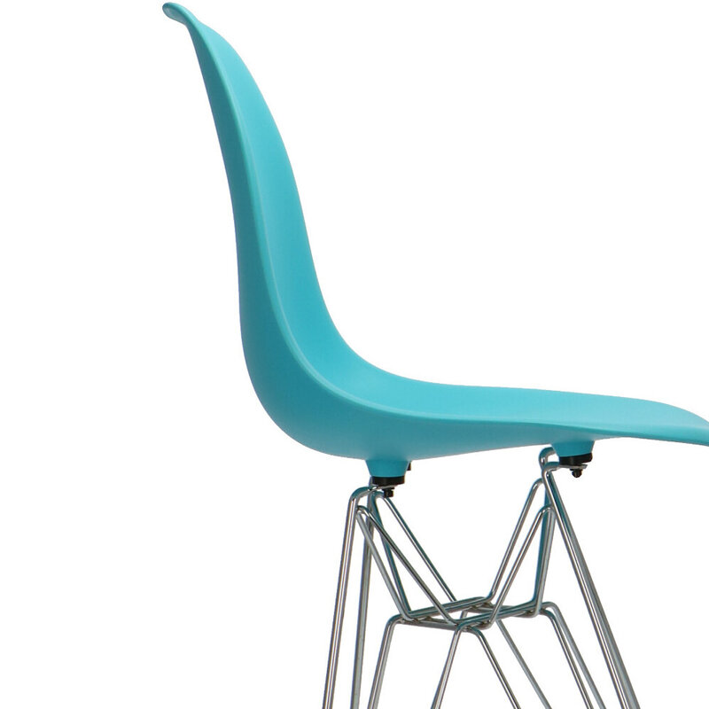 POPfurniture POP DSR Bar Stool Turquoise