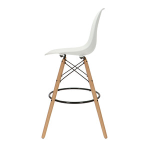 POPfurniture POP DSW Bar Stool White