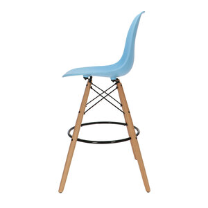 POPfurniture POP DSW Barstol Blå
