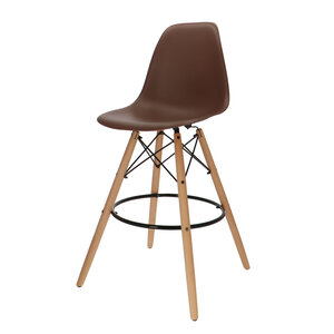 POPfurniture POP DSW Bar Stool Brown